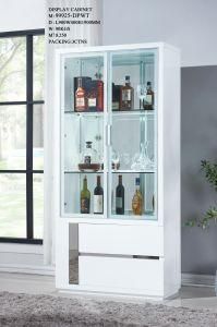 MDF Stainless Steel Living Dining Room Liquor Wine Display Cabinet with Shelf Modern Home Furniture