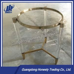 Ysjt-01 Acrylic Round End Acrylic Table