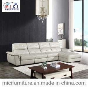Home Furniture L Shape Genuine Leather Recliner Sofa
