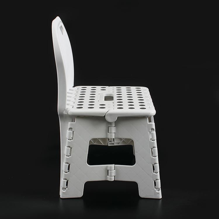 Plastic Folding Stool with Back