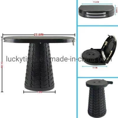 4400mA Large Capacity Power Retractable Folding Table and Stool