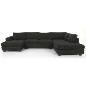 Modern Fabric Big Coner Sofa, Living Room Sofa (WD-6446)