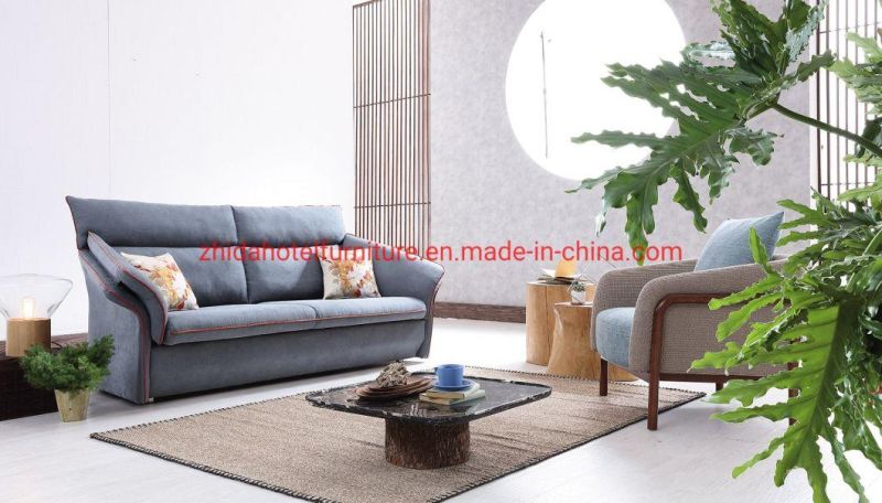 Wing Back Modern Fabric Living Room Sofa for Home Hotel Furniture