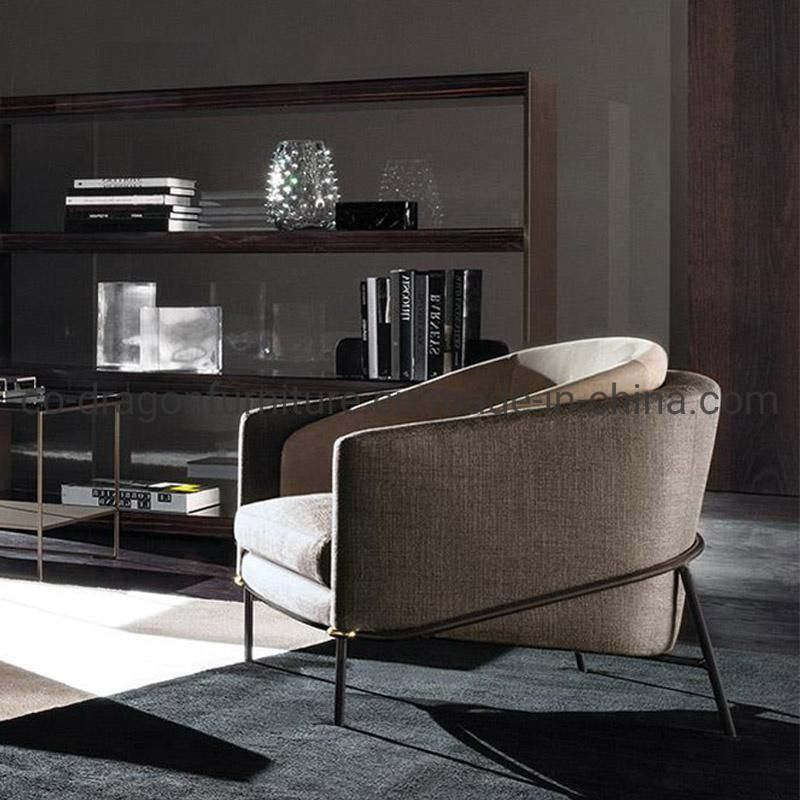 Fashion Luxury Home Furniture Fabric Leisure Sofa Chair with Arm