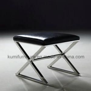 Small Bedroom Leisure Chair with Black PU
