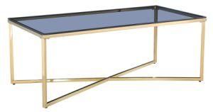 Rectangular Stainless Steel Tempered Glass Home Furniture Coffee Table