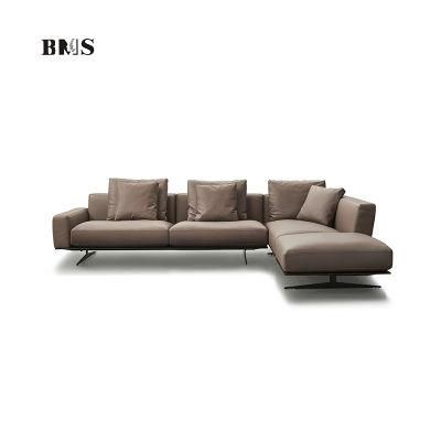 Modern Design Best Selling Classic Living Room L-Shaped Leather Sofa