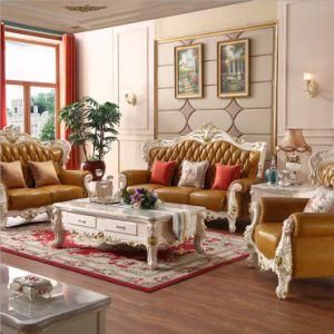 Antique European Home Furniture Leather Sofa E110