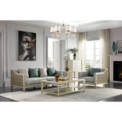 Wholesale Luxury Customer Furniture Tea Table Coffee Wooden Furniture Coffee Table Fabric Living Room Sofa Table