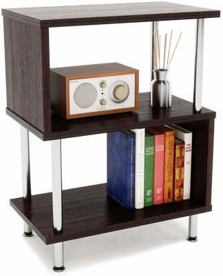 Small Nightstand Bedside Tables 3 Tier S-Shaped for Bedroom