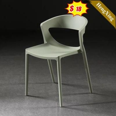 Hot Sale Comfortable Plastic PP Seat Modern Dining Outdoor Restaurant Stacking Cafe Chairs