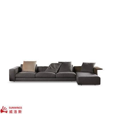 Home Furniture Nordic Unique Design Metal Leg with Fabric Sofa for Hotel