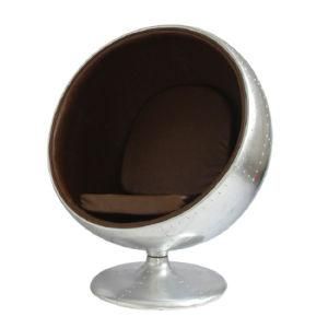 Retro Aluminum Space Ball Chair Home Furniture