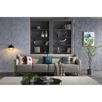 Home Modern Luxury Leather Furniture Livingroom Living Room Coffee Table Leather Sofa Set