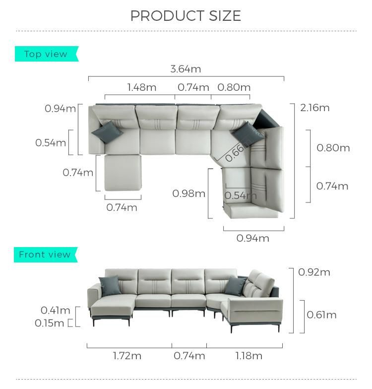 with Armrest Low Back Wooden Genuine Leather American Classic Fabric Sofa
