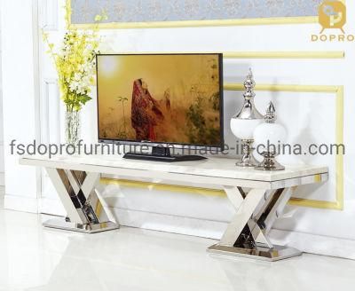 Italian Living Room Furniture Set TV Cabinet Modern Stainless Steel TV Stands -T21