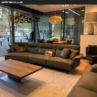 Foshan Factory Sectional Sofa Set Modern Living Room L Shape Leather Sofa Furniture