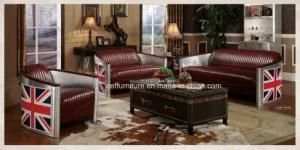 Aluminium Leather Antique Loft Country Furniture Coffee Table Sofa