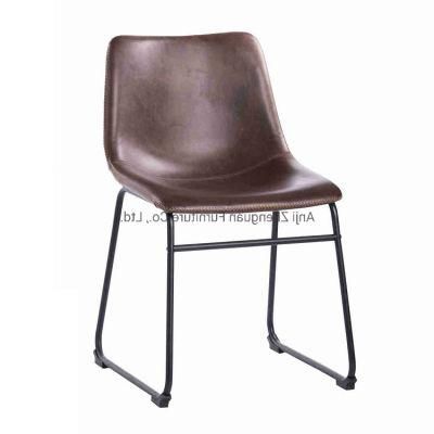 Nordic Style Vintage Upholstered Leather Lounge Leisure Chair for Home, Kitchen, Office (ZG20-072)