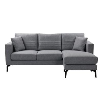 Nova Jssd029 L Shape Corner Return Sofa with Solid Wood Leg