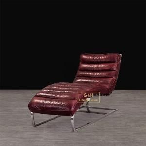 Office Metal Leisure Leather Lounge Recliner Designer Sofa Chair