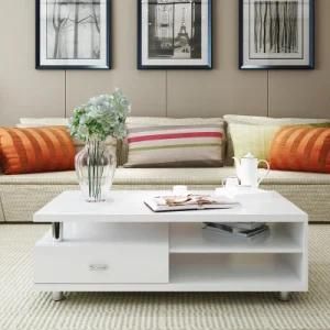Living Room Furniture Simple Style Wooden Melamine Panel Coffee Table End Table