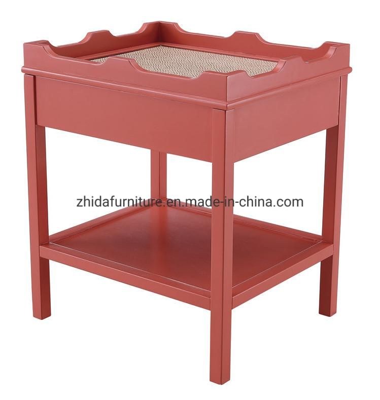Hotel Furniture Coffee Shop Green Wooden Coffee Side Table