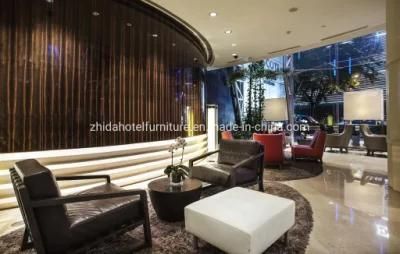 Foshan Factory Luxury Furniture Leather Leisure Hotel Office Fabric Sofa