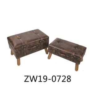 Hot Sell Set Two Suitcase Kd Storage Stool
