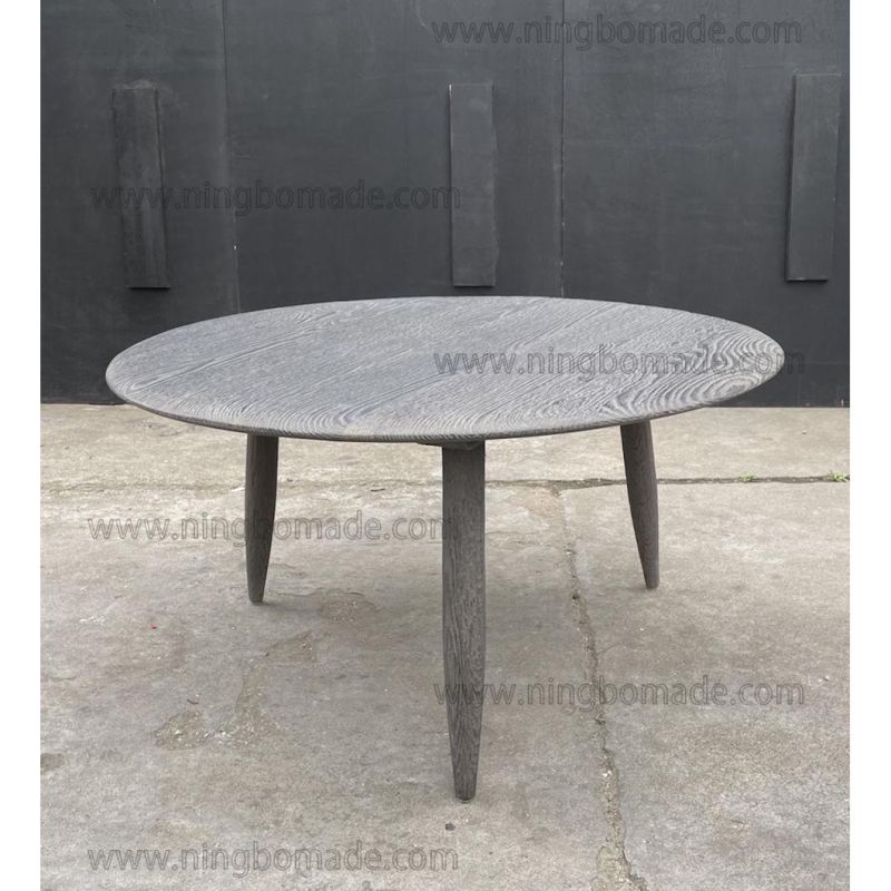 Nordic Retro Vintage Antique Furniture Water Grey Oak Coffee Table