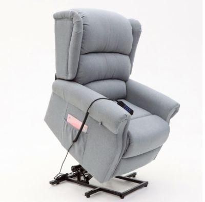 Jky Furniture Classic Design High Adjustable Chenille Power Lift Chair with Reclining and Massage Functions for The Elderly
