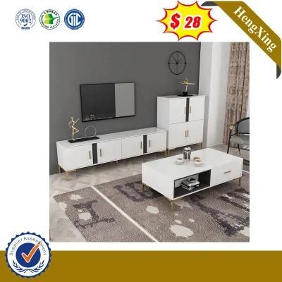 Modern White Color Home Hotel Living Room Wooden Side Coffee Table