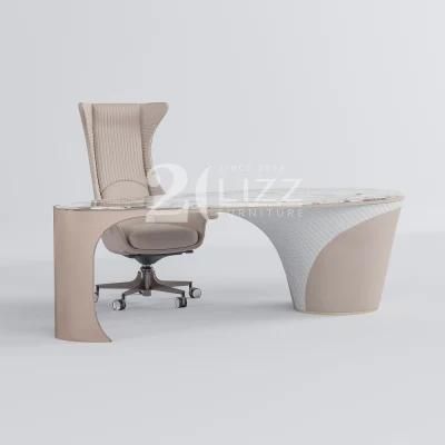 Commercial Office Furniture Modern Luxury Home Hotel Genuine Leather Single Chair with High End Quality Desk