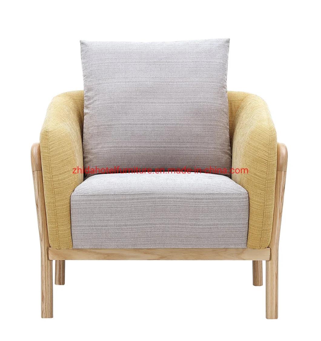Modern Furniture Woodrn Armrest Living Room Home Bedroom Restaurant Chair