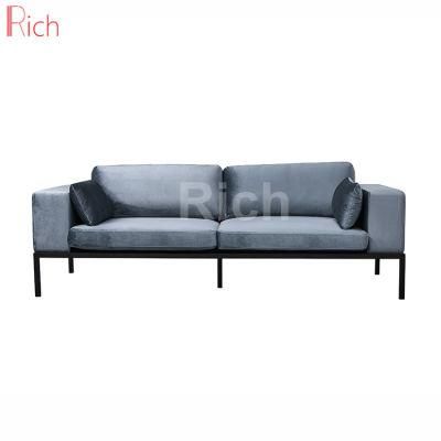 French Style Modern Living Room Furniture Fabric Low Arm Couch