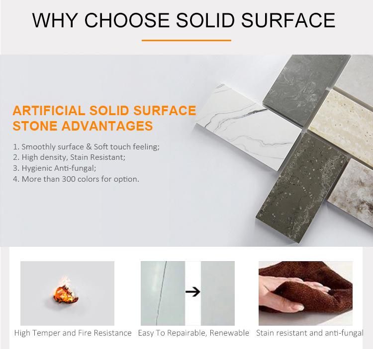Customozed Solid Surface Reception Counter Desk