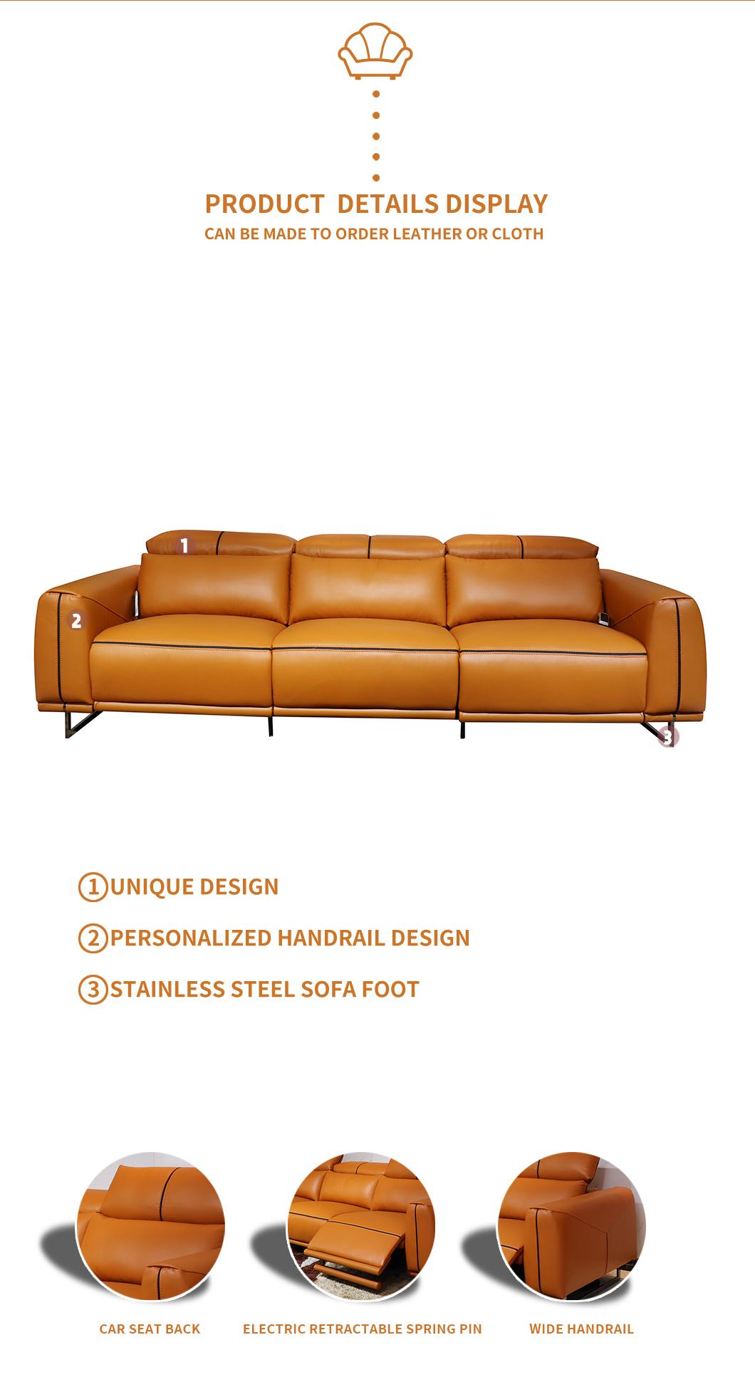 New Arrived Ear of Aesthetic Modern Functional Recliner Sofa Living Room Furniture