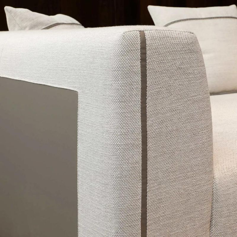 Home Furniture Modern Design Sectional L Shape Fabric Sofa Set
