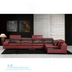 Modern Living Room L-Shape Leather Sofa for Home (HW-8149S)