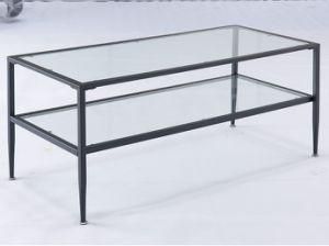 Simple Design Home Furniture Tempered Glass Coffee Table (CT246)