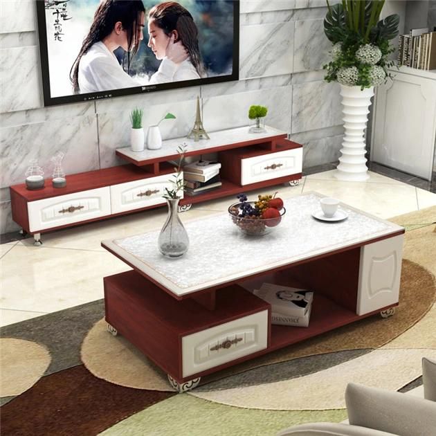 Minimalist Modern Master Bedroom Small Apartment Retractable TV Cabinet