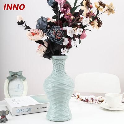 Inno-As013 Nordic Plastic Imitation Glaze Vase for Home Use Eco-Friendly