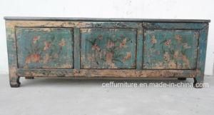 Country Wood Hand Painted Furniture Asia Home Hotel TV Stand