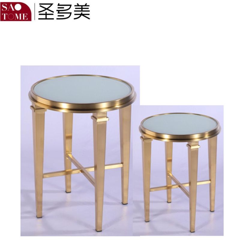 Living Room Bedroom Furniture Stainless Steel Triangular Support Nest Table