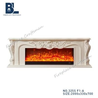 British-Decorative Fireplace Stoves Electric Heater Decor Flame TV Stand for Sale 325s-F1-a