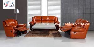 Home Furniture Comfortable Genuine Recliner Leather Sofa Bed