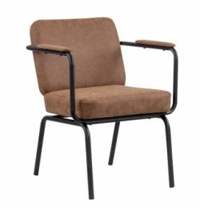 Modern Metal Frame Leisure Chair Fabric