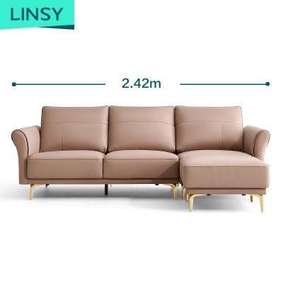 ISO 8191 Genuine Home Furniture Modern Design Leather Sofa Hot Sale BS012