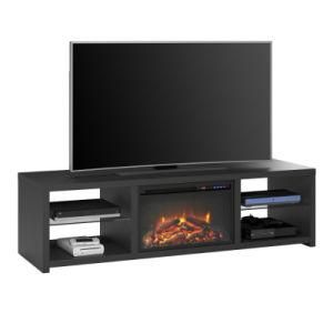 Wholesale Custom Fireplace Mantel with TV Stand and Electric Fireplace Media Console From China Maker