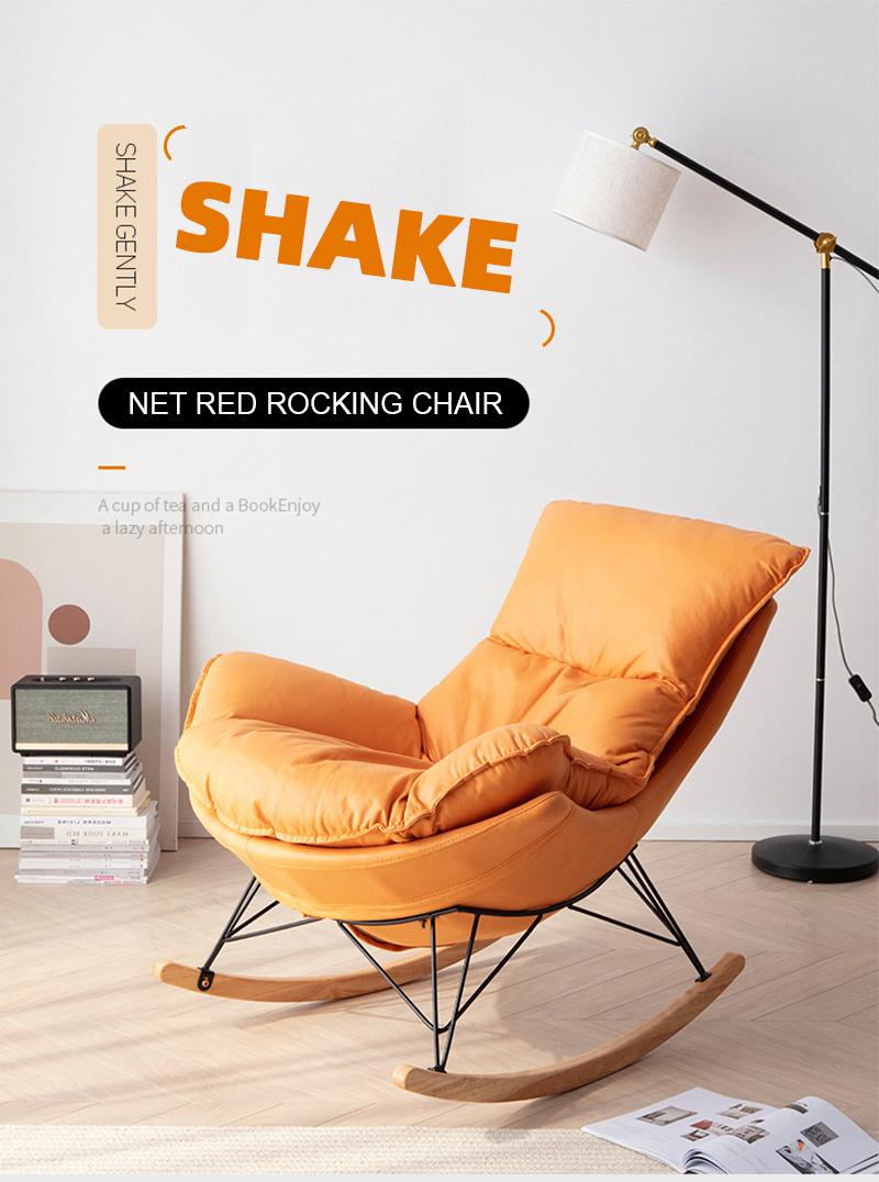 Modern Office Furniture Home Single Sofa Iron Legs Leisure Leather Chair